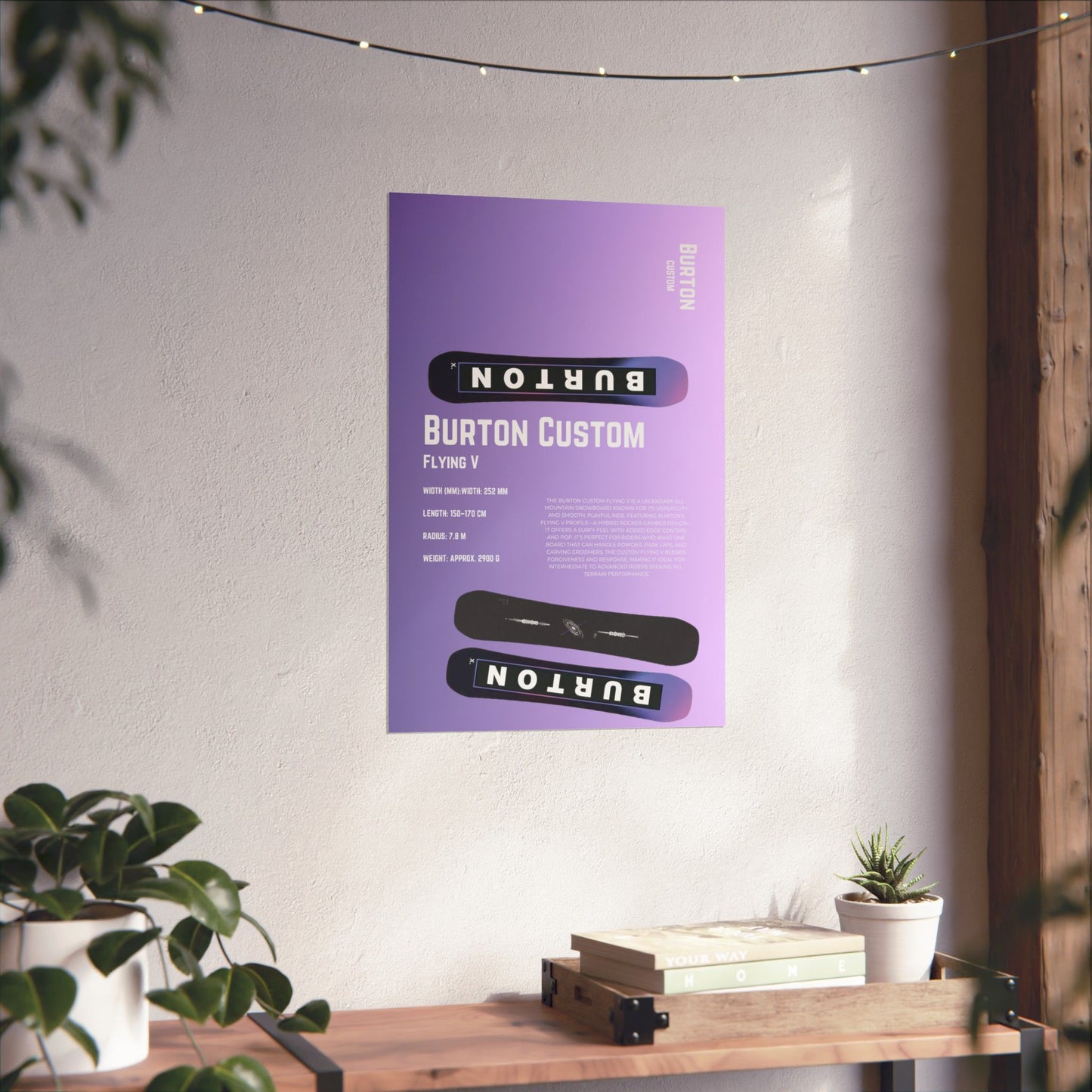 Burton Custom Flying V Poster