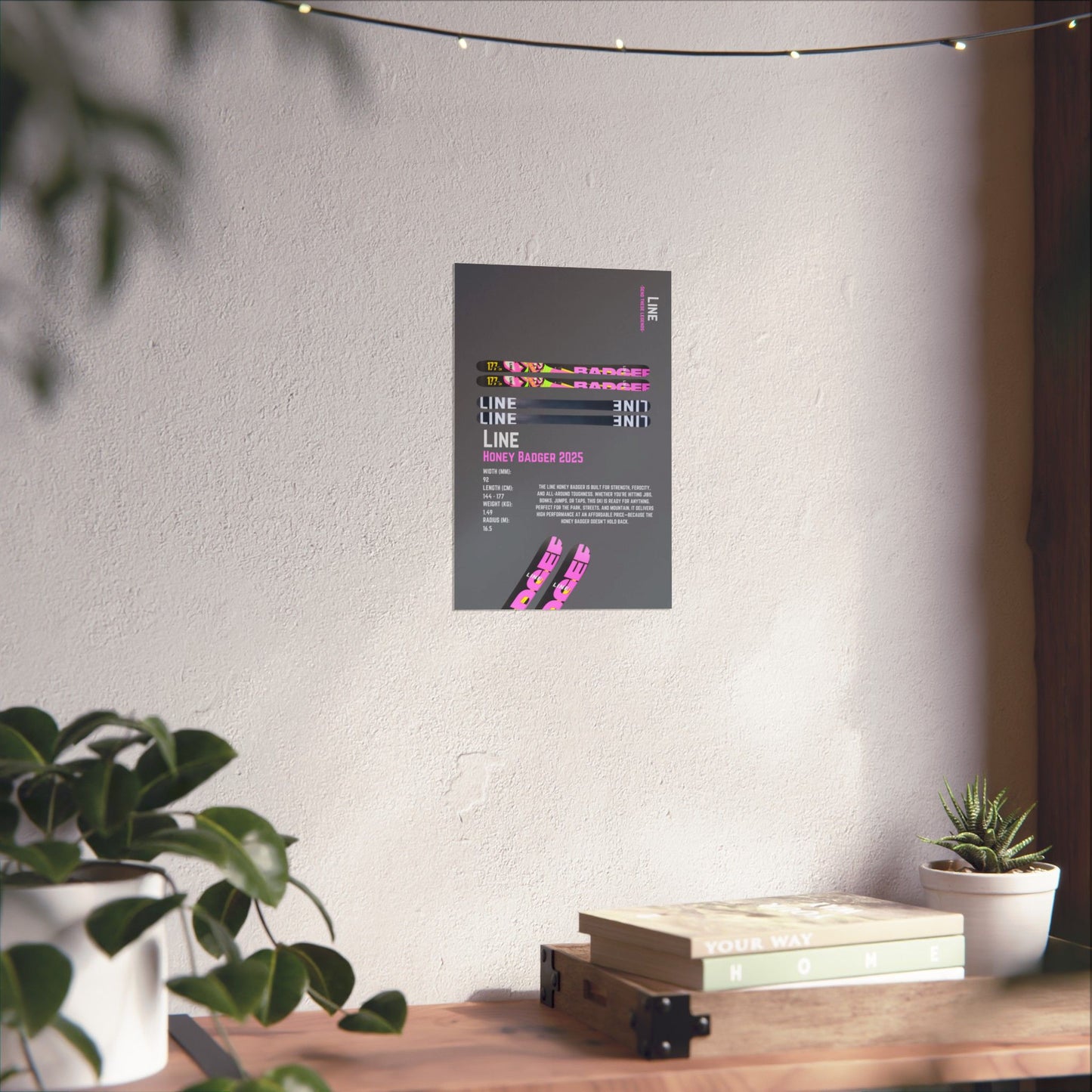 Line Honey Badger - Poster
