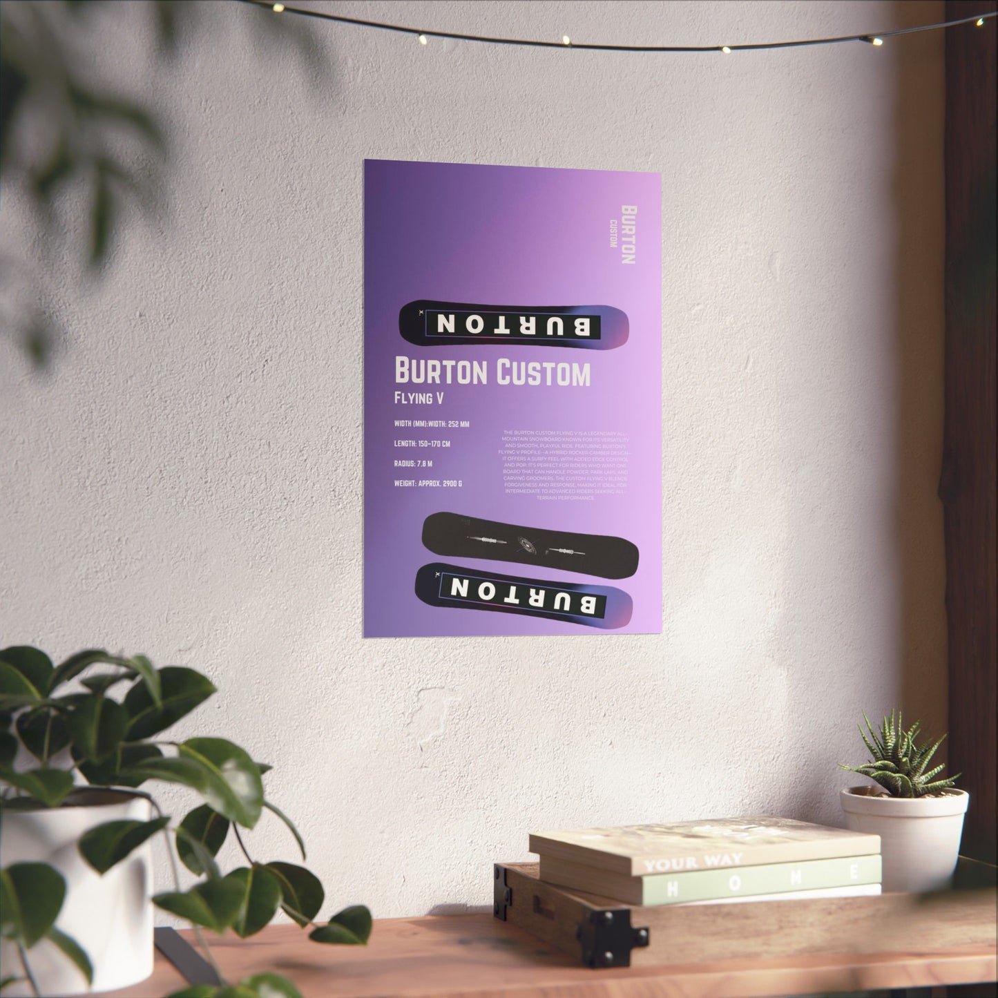 Burton Custom Flying V Poster
