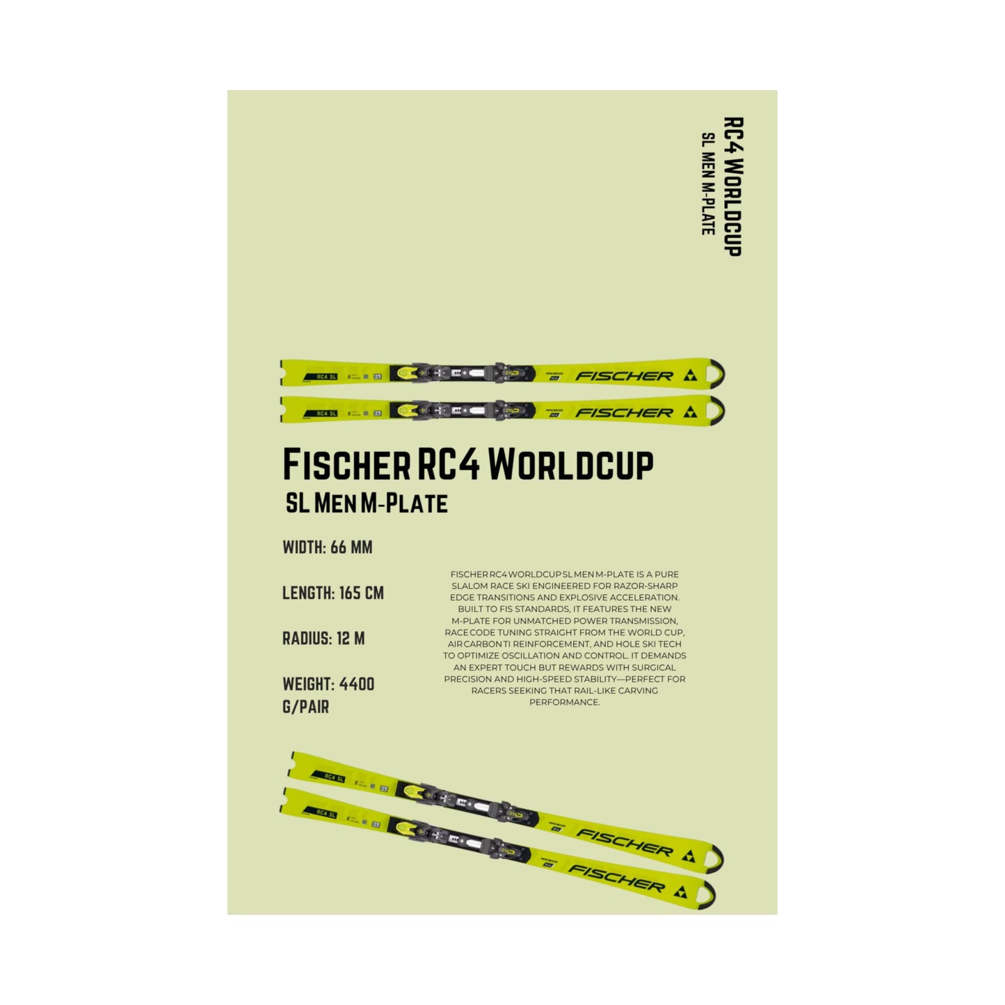 Fischer RC4 WC SL- Poster