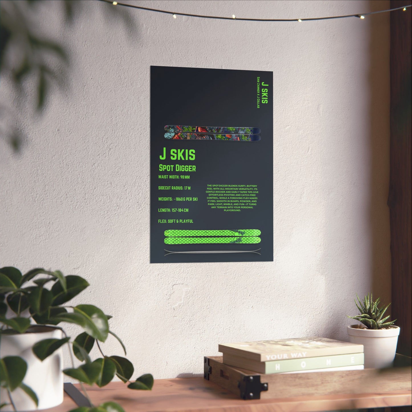 J Skis Spot Digger - Poster