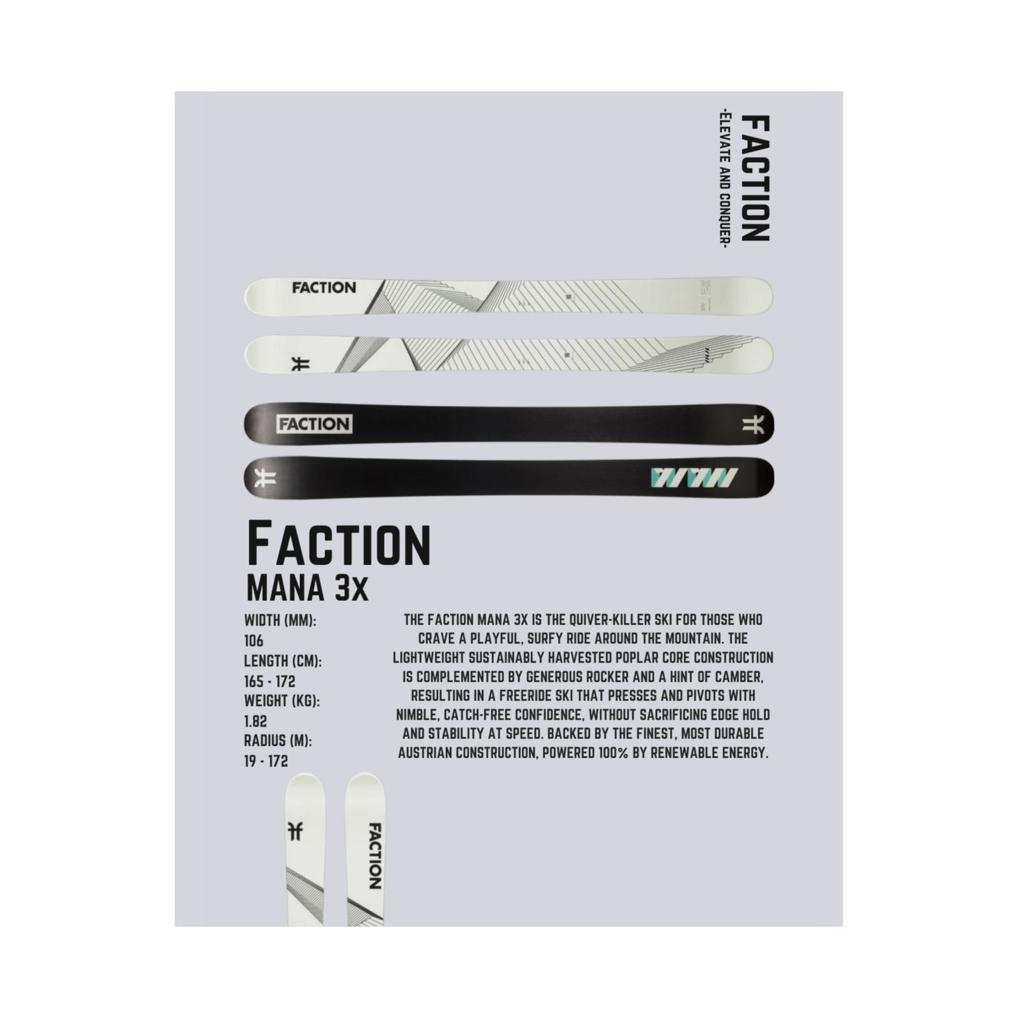Faction Mana 3x - Poster