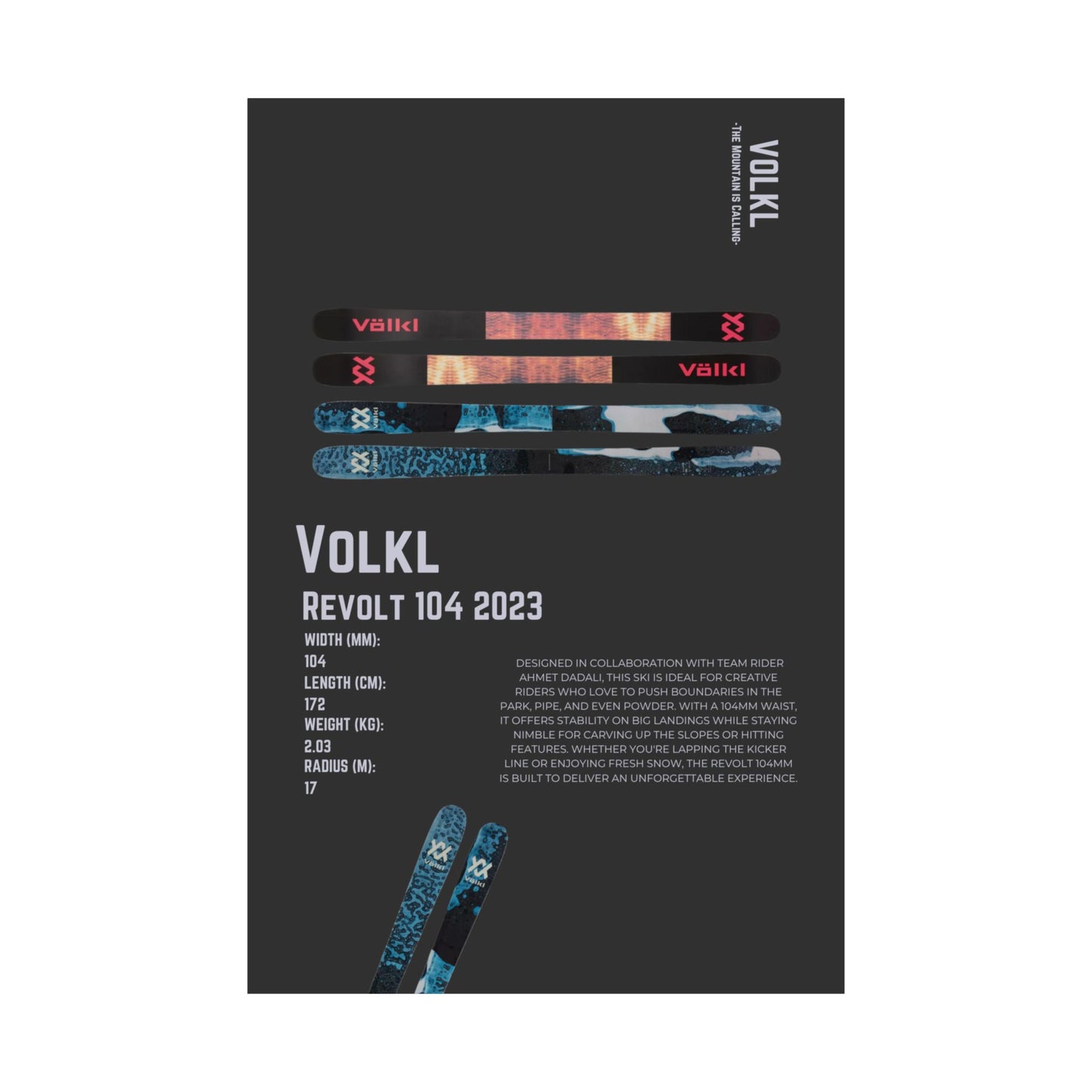 Volkl Revolt 104 - Poster