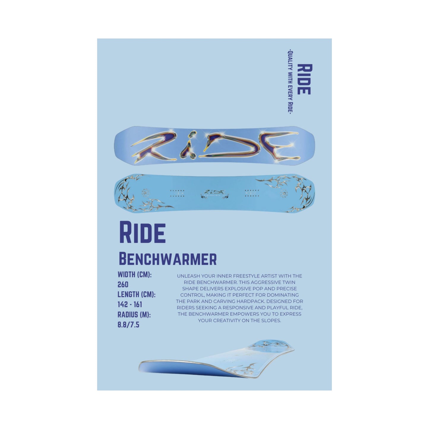 Ride Benchwarmer - Poster