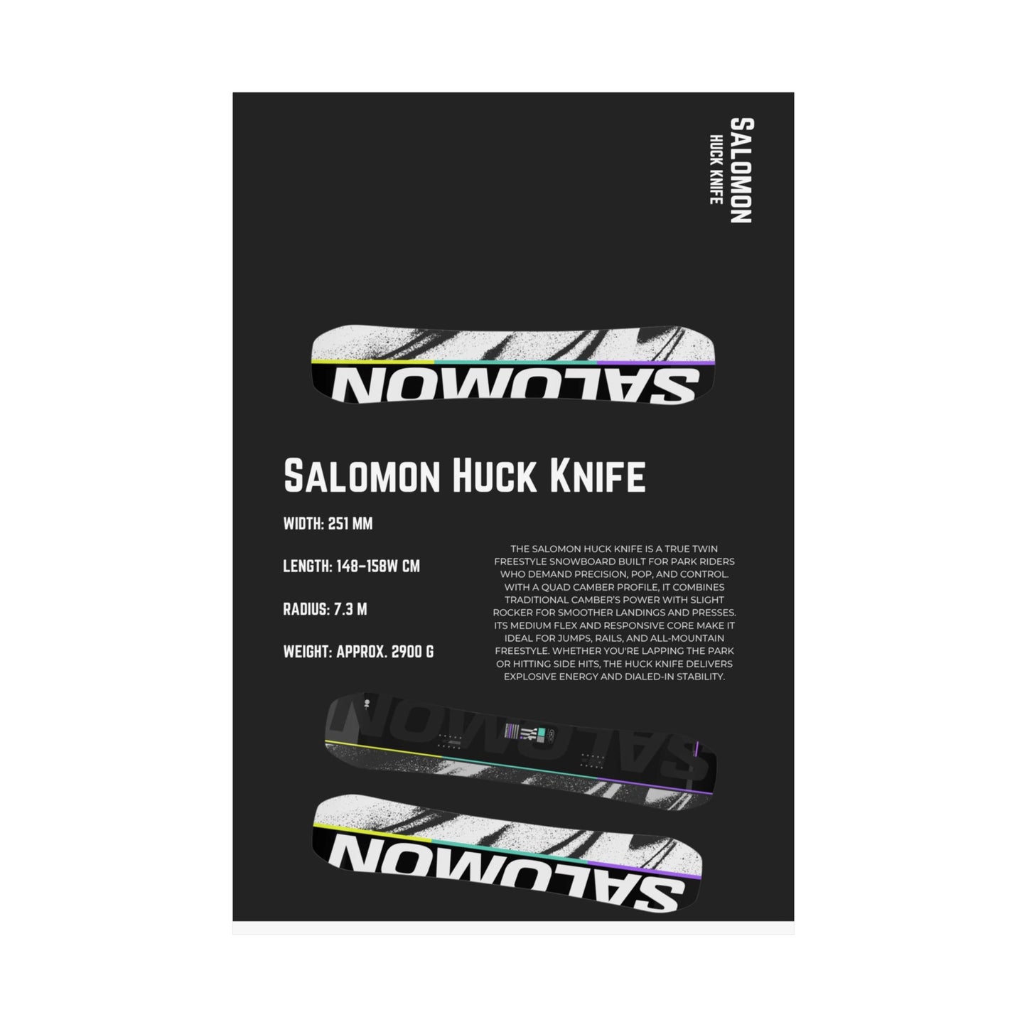 Salomon Huck Knife - Poster