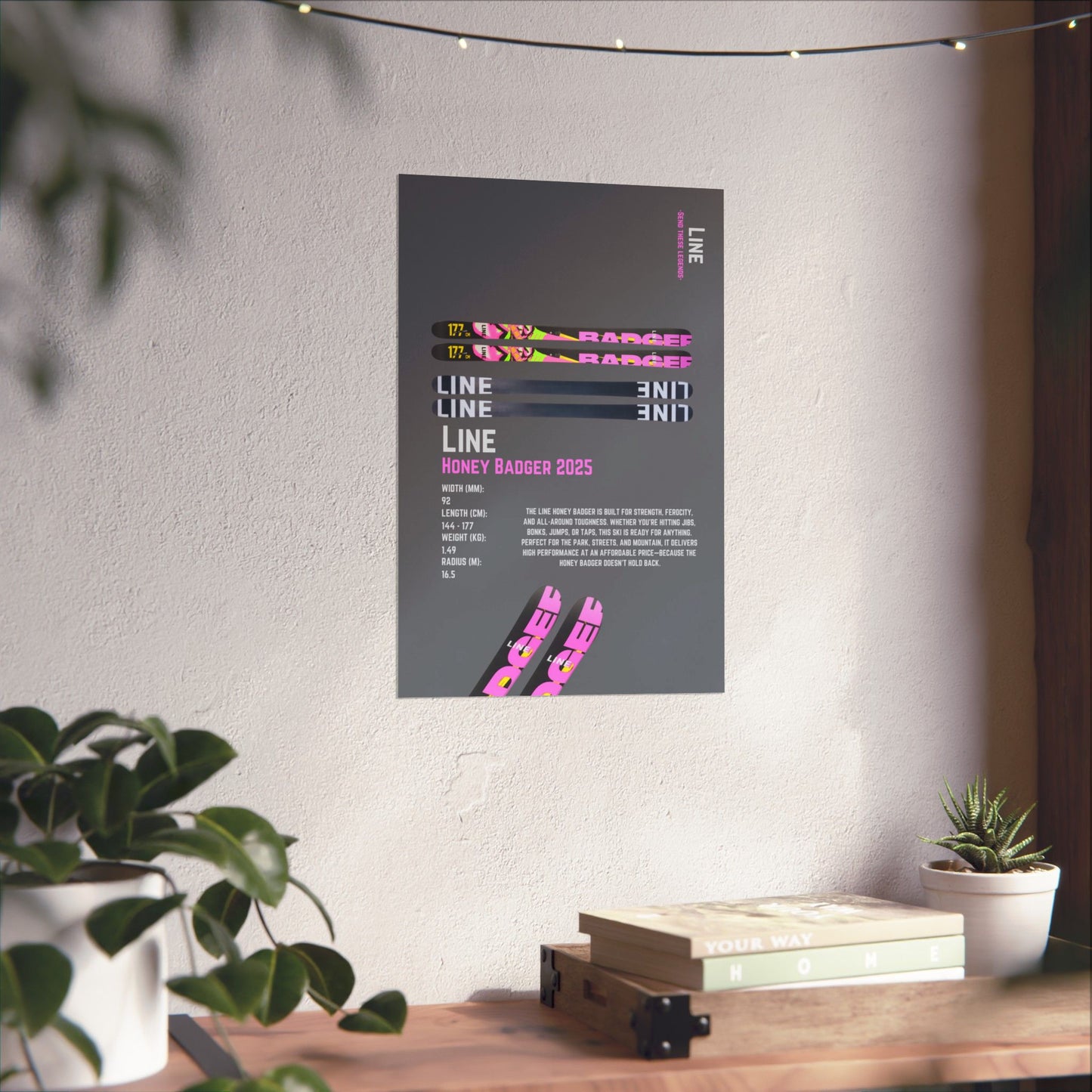 Line Honey Badger - Poster
