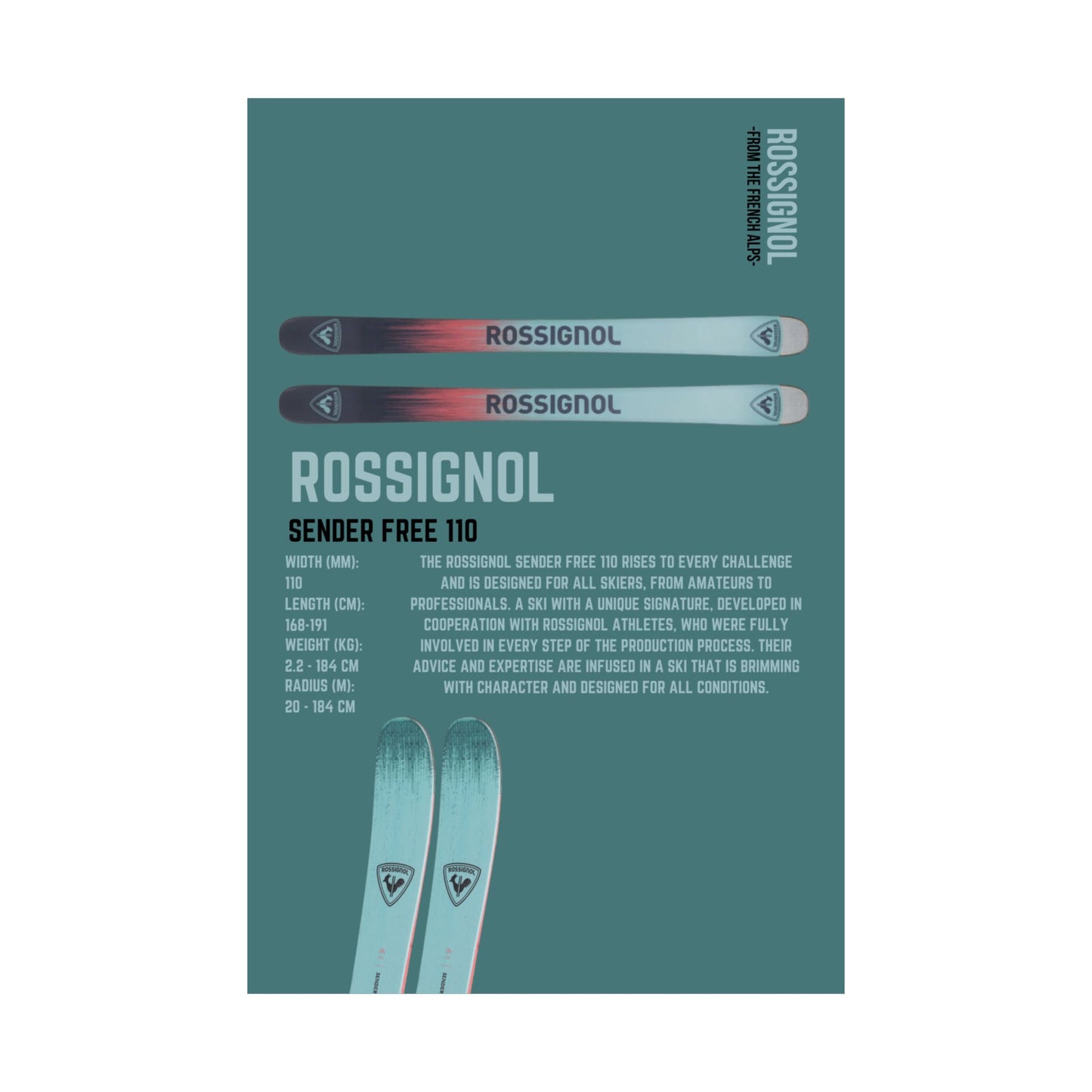 Rossignol Sender Free 110 - Poster