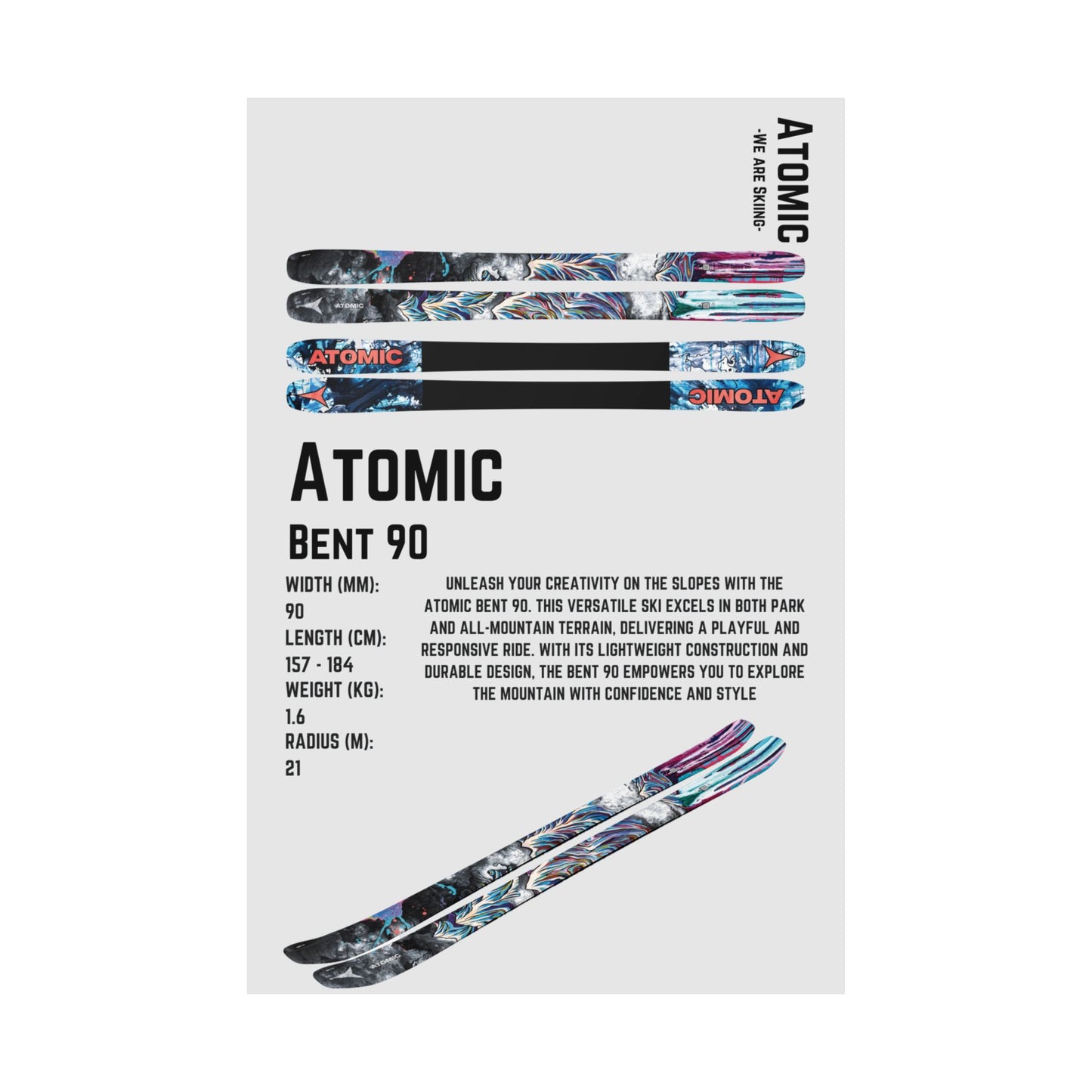 Atomic Bent 90 Poster