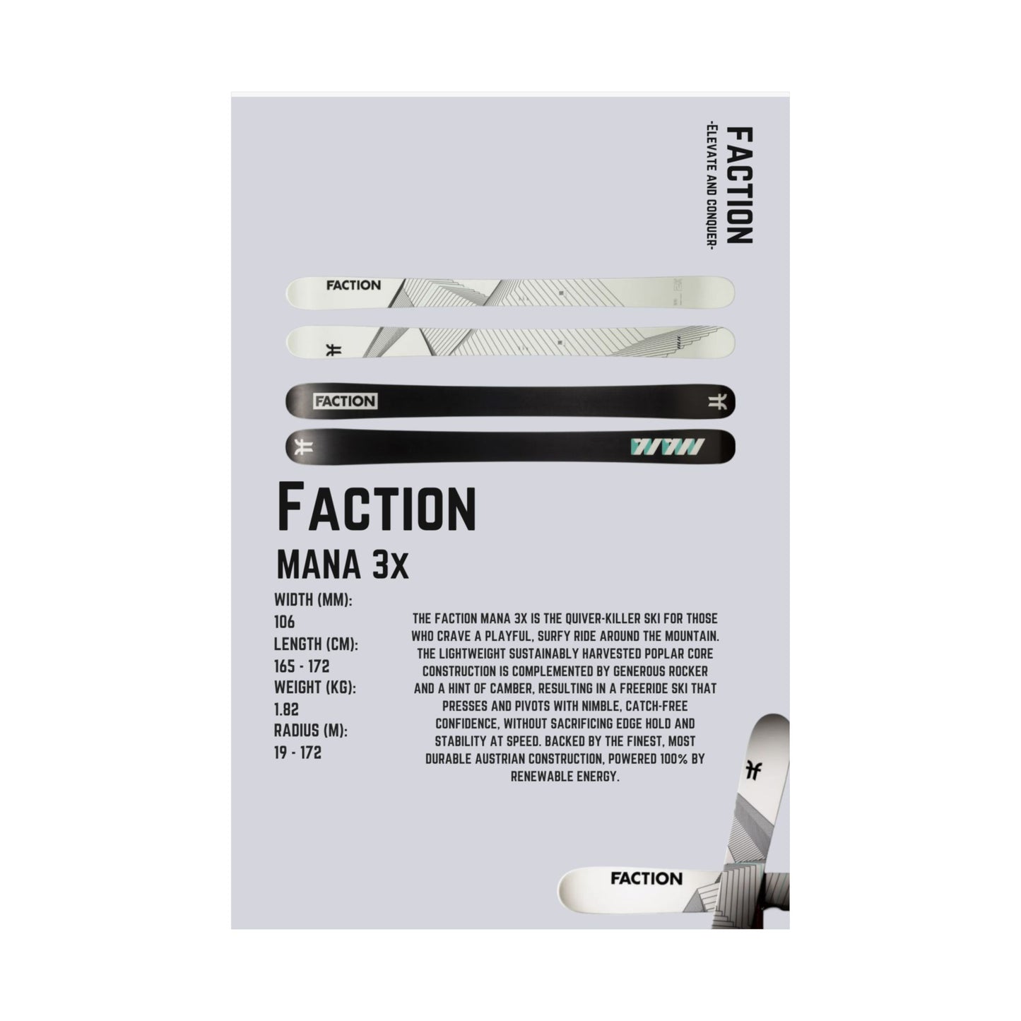 Faction Mana 3X - Poster