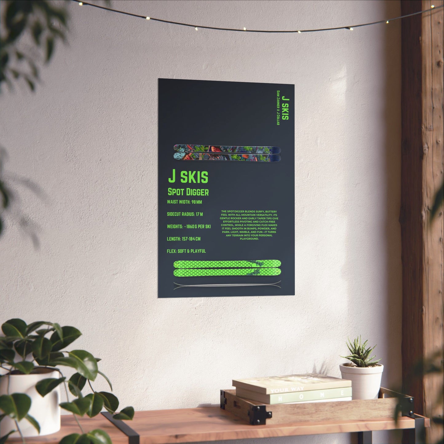 J Skis Spot Digger - Poster