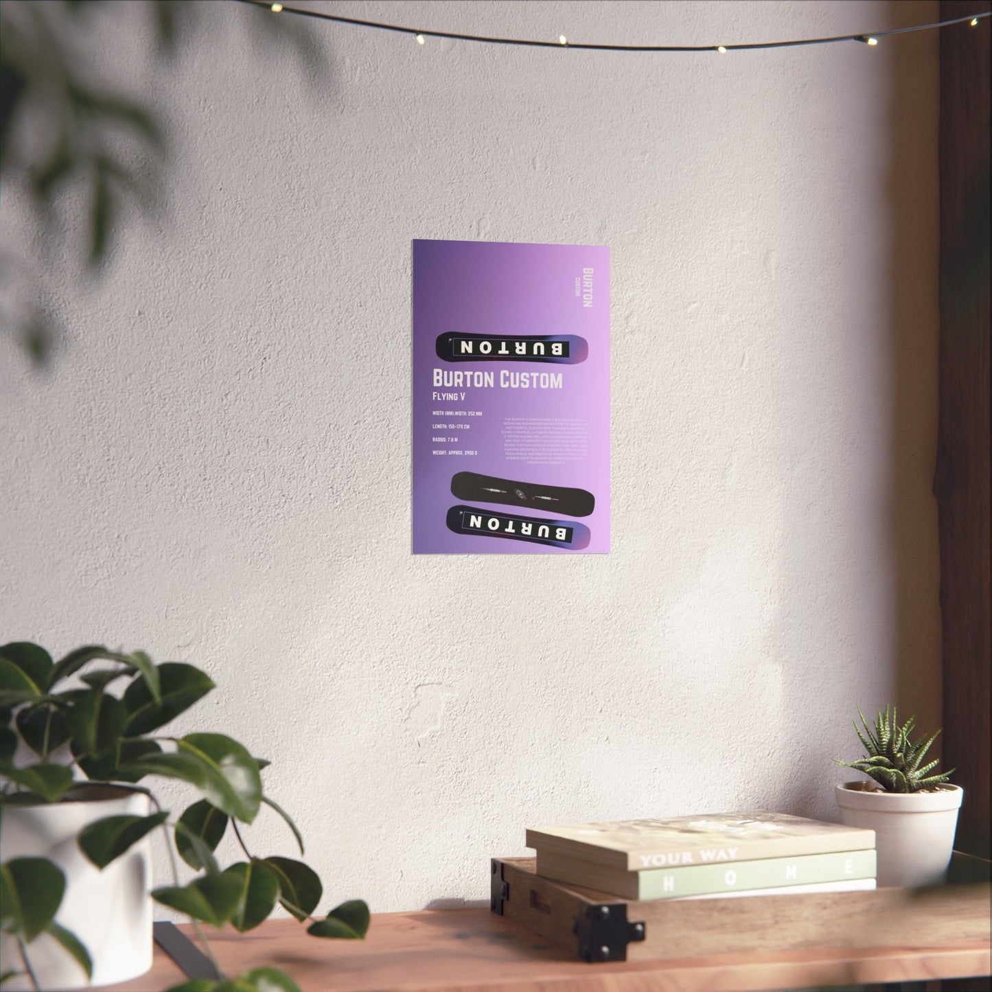 Burton Custom Flying V Poster