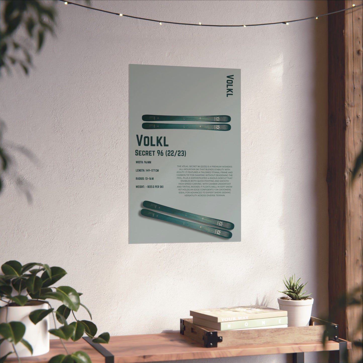 Volkl Secret 96 - Poster