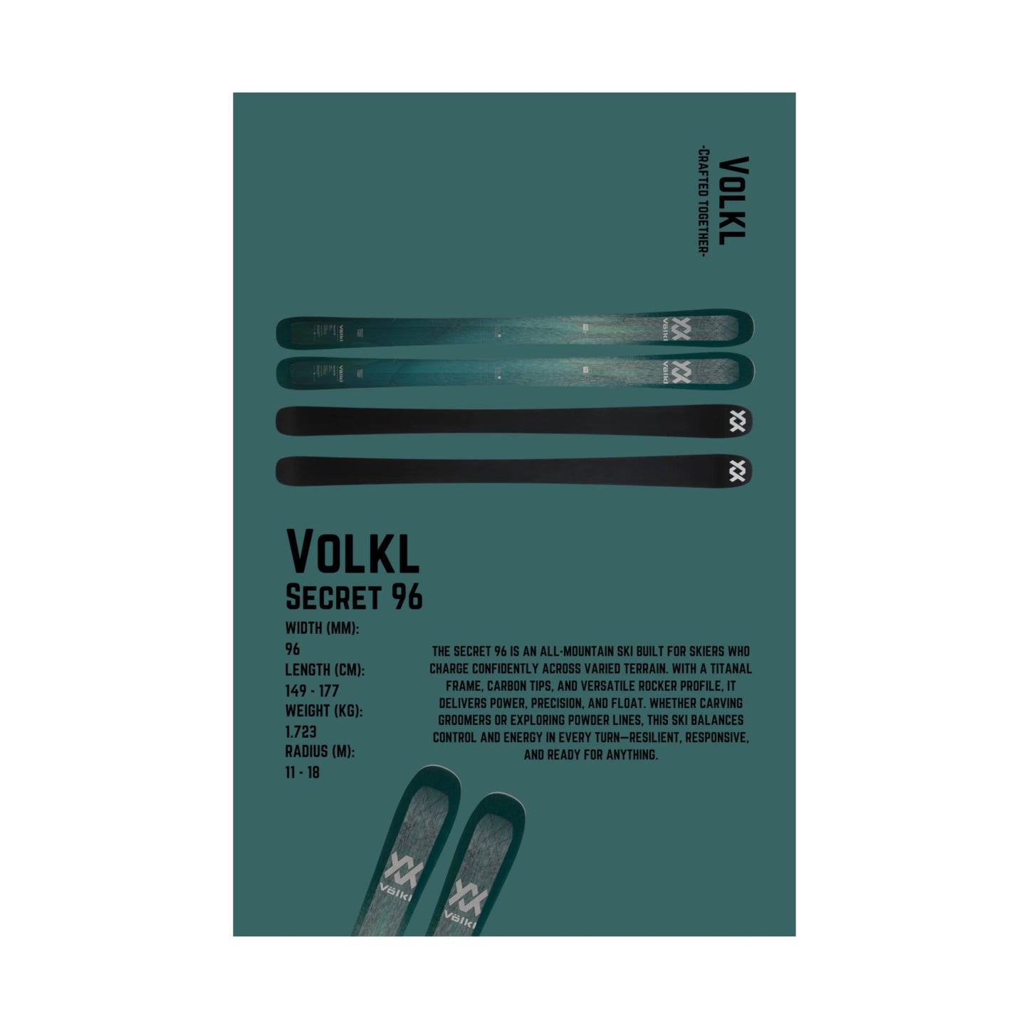 Volkl Secret 96 - Poster