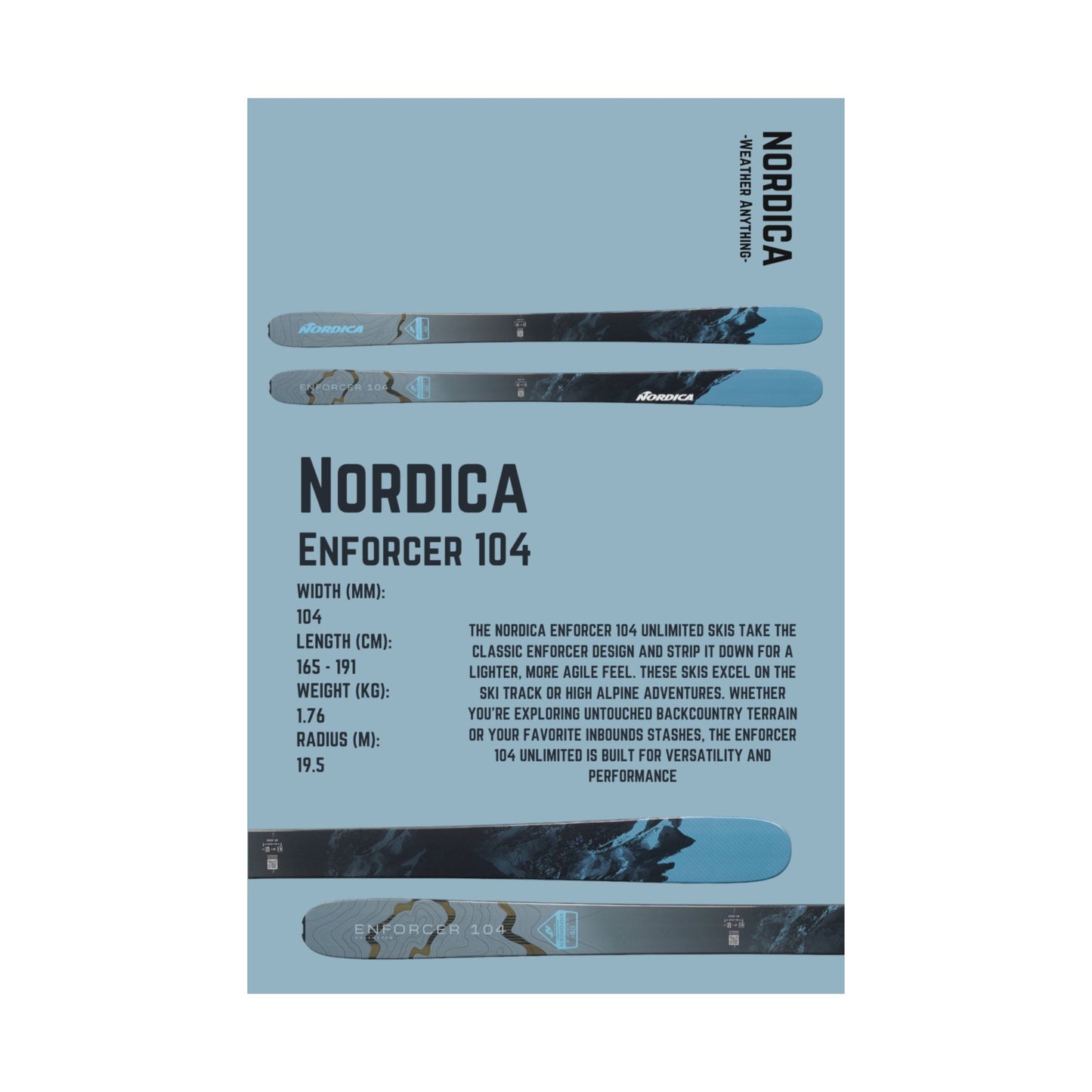 Nordica Enforcer 104 Poster