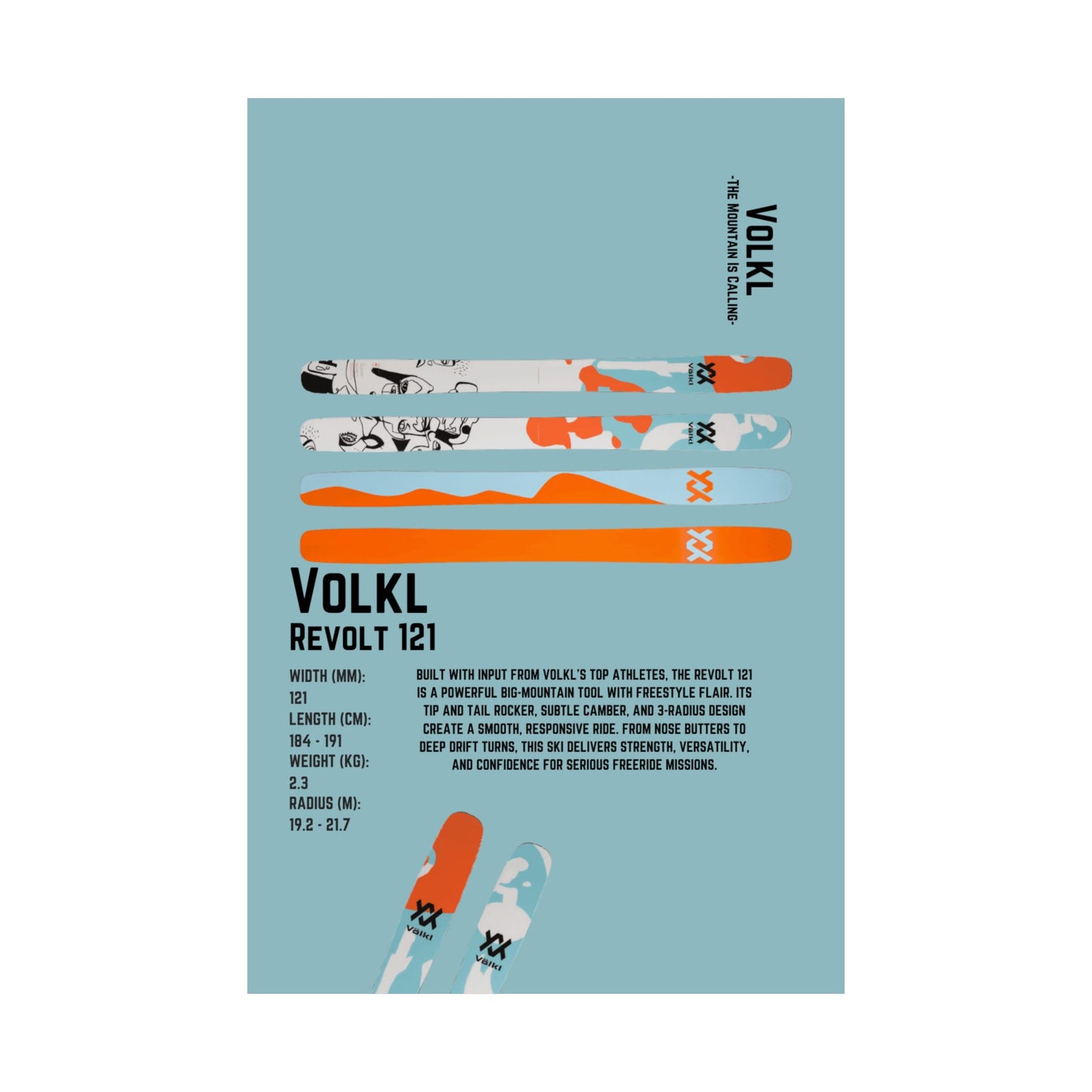 Volkl Revolt 121 - Poster