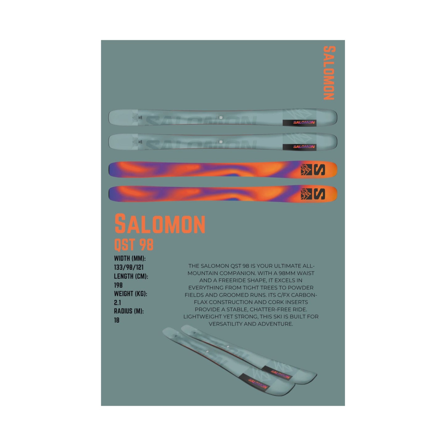 Salomon QST 98 - Poster