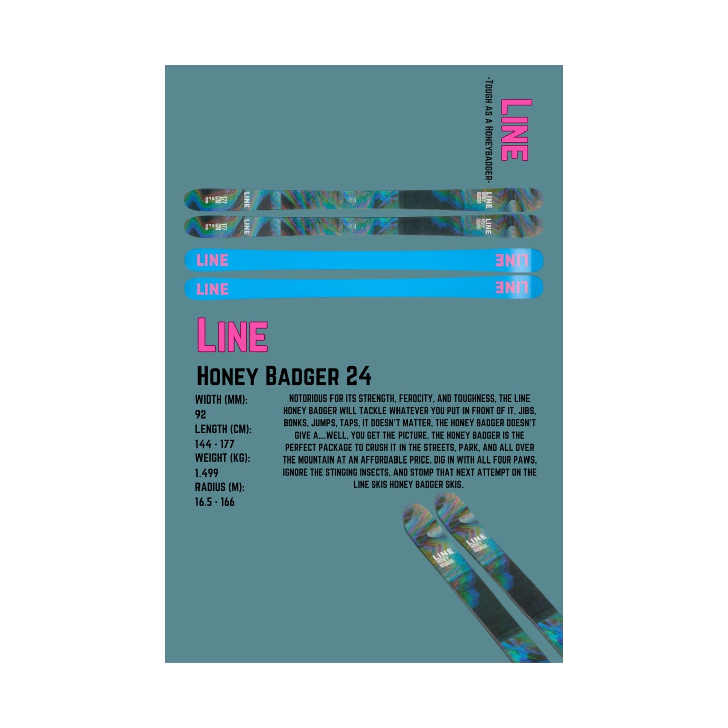 Line Honeybadger - Poster