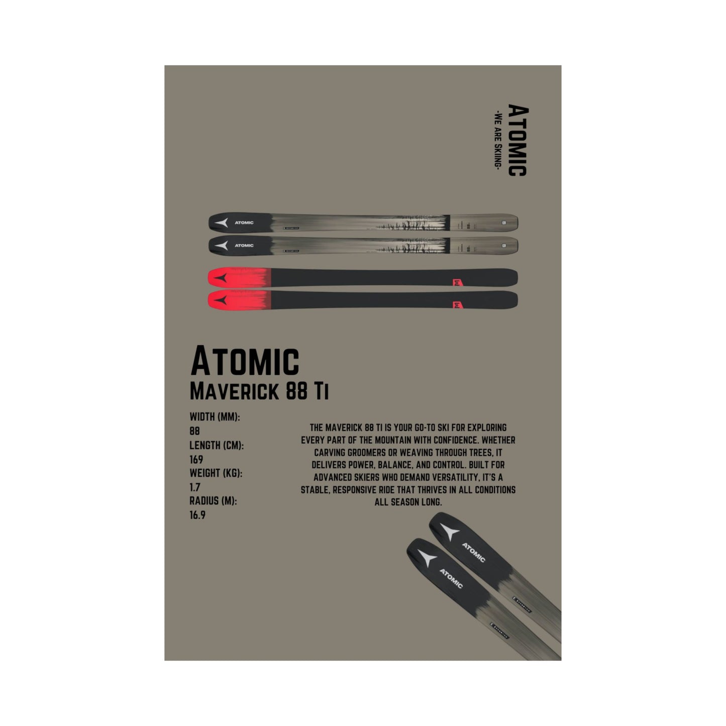 Atomic Maverick 88 TI- Poster