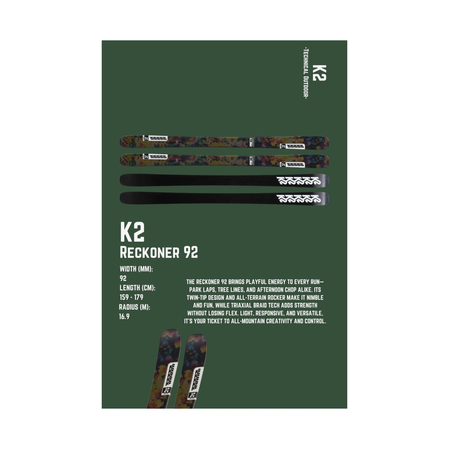 K2 Reckoner 92 - Poster