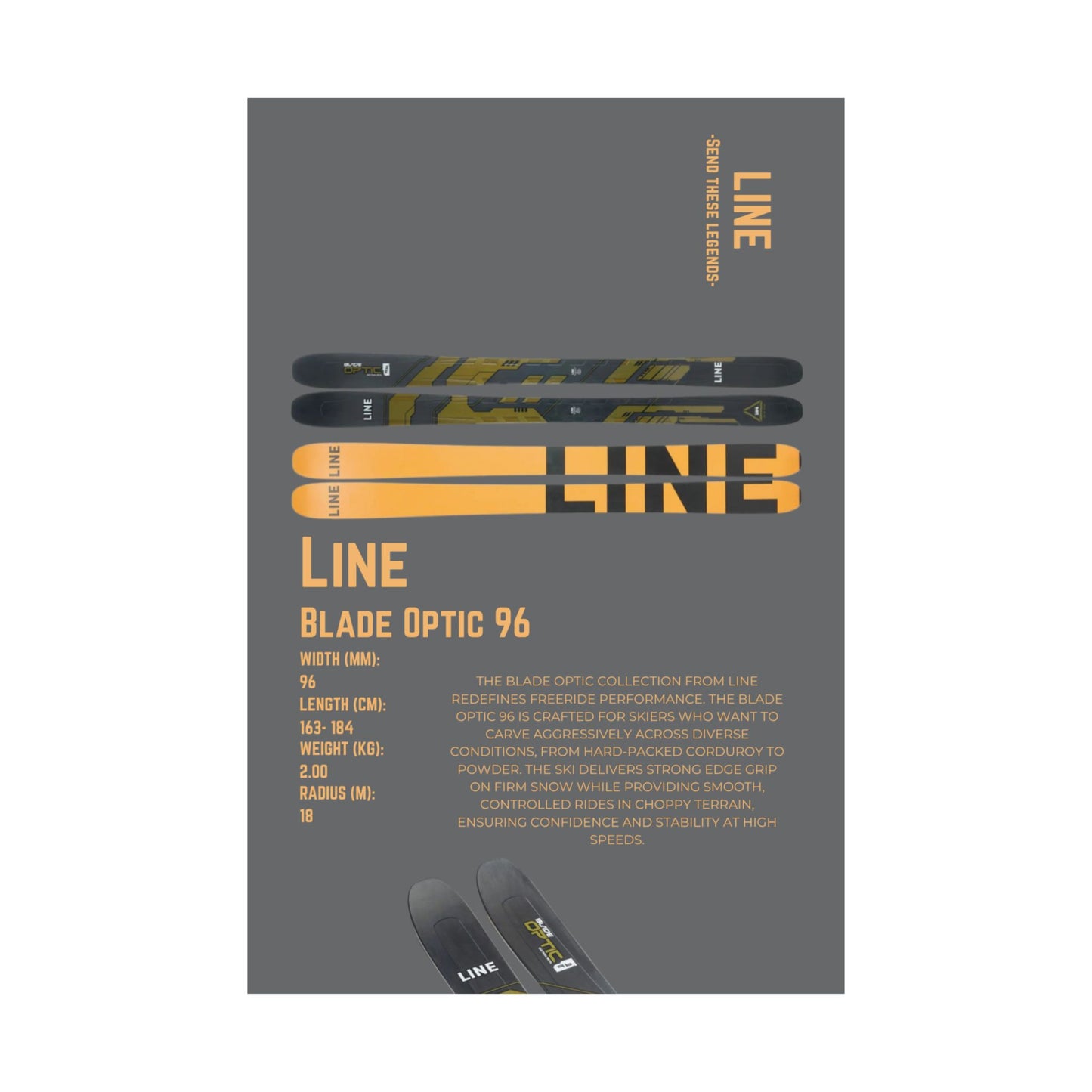 Line Blade Optic 96 - Poster