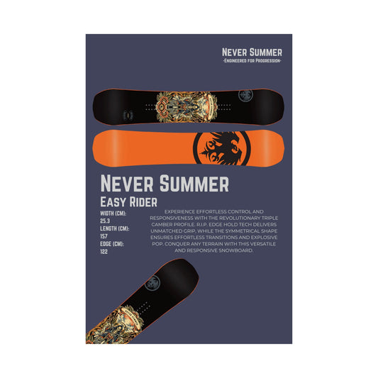 Never Summer Easy Rider - Poster