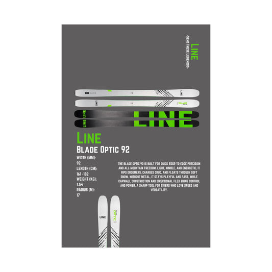 Line Blade Optic 92 - Poster