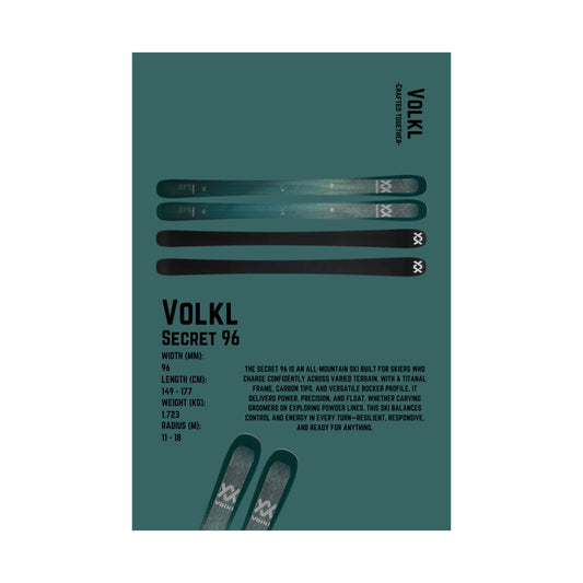 Volkl Secret 96 - Poster