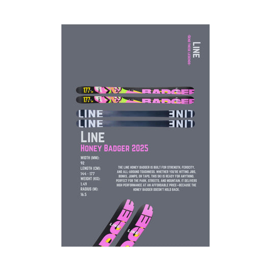 Line Honey Badger - Poster