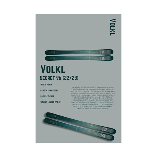 Volkl Secret 96 - Poster