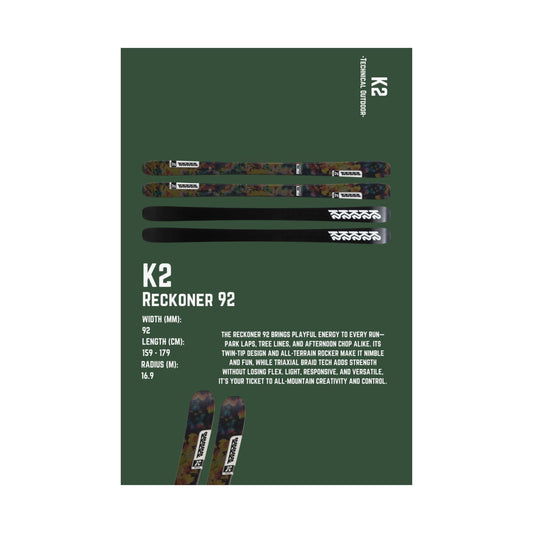 K2 Reckoner 92 - Poster